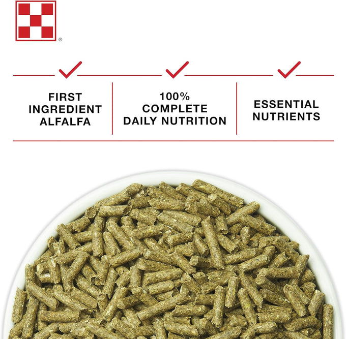 Purina Complete Rabbit Feed, 25 lb, 100% Daily Nutrition for All Ages, No Fillers or Artificial Colors