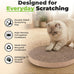 Catify Pet Supplies Cat Scratcher Replacement Pads, 5 Pack, Round, 10 x 10, Heavy Duty, Durable Cardboard