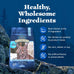 Blue Buffalo Wilderness natural adult dry cat food for indoor cats, high-protein, chicken, 5-lb bag