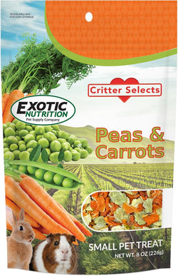 Exotic Nutrition Healthy Natural Mixed Dried Vegetable Treat for Small Pets 8 oz