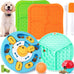 Forfon 9-pack dog puzzle toy set with lick mats, treat balls, and silicone spatula for small to medium smart dogs.