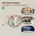 Potaroma Cat Toys Chew Ropes Set with Refillable Natural Catnip for Indoor Kittens and Cats