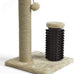 Amazon basics grey cat scratching post for indoor cats and kittens with dangling ball toy medium height