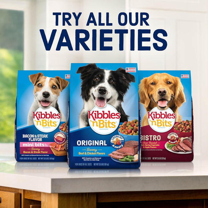 Kibbles 'n Bits Mini Bits Small Breed Dry Dog Food, 16 lb