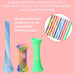 leitee 60-pcs cat spring toys colorful fun tubes indoors interactive cat play