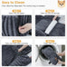 mixjoy dog car seat grey small medium dogs up to 25 lbs multi-functional pet travel bed with clip-on leash