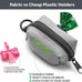 Tuff Mutt dog waste bag holder with velcro attachment - durable fabric dispenser for leashes - starter roll included