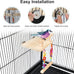 frgkbtm bird perch cage toy wooden platform play gym for parrots, green cheeks, lovebirds, chinchillas, hamsters, budgies