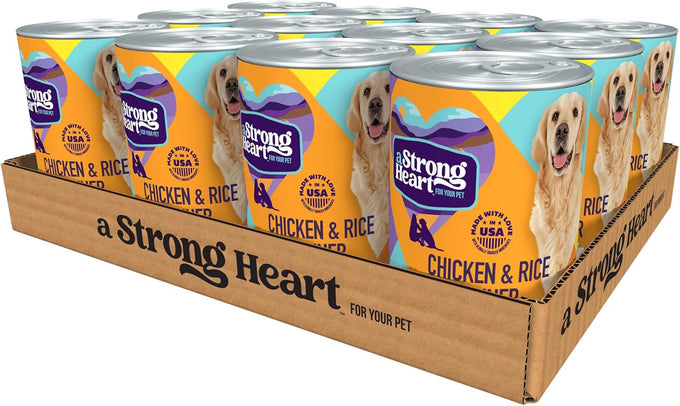 A Strong Heart Wet Dog Food, Chicken & Rice Dinner - 13.2 oz