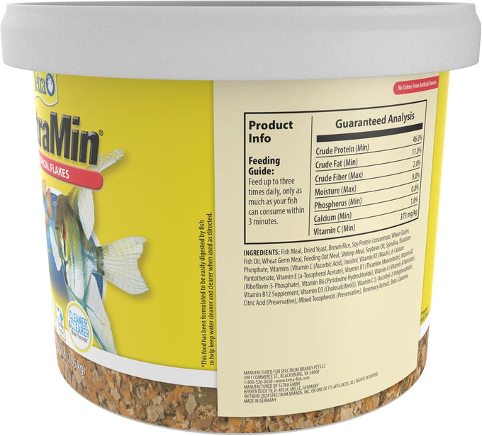 Tetra TetraMin Tropical Flakes 4.52 pounds, nutritionally balanced diet for tropical fish aquariums