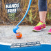 Chuckit! 12M Sport dog ball launcher for medium 2.5" balls, 20-60 lb dogs, 12" handle, made in USA, blue