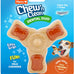 Hartz Chicken Flavored Tri-Point Dog Toy and Treat in One, Medium Size, for Puppies and Adult Dogs