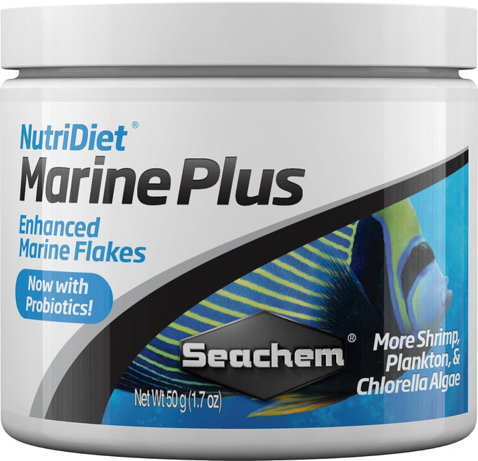 Seachem NutriDiet Marine Plus Flakes Probiotic Fish Food Formula with Entice 100g