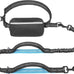 iYoShop hands-free dog leash with zipper pouch for walking jogging and running dogs (Large, 25-120 lbs, Black)