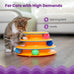 Catstages 3-level track tower with 6 balls, interactive cat toy for indoor enrichment and stimulation