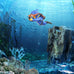 onesimcr floating fish tank decorations, aquarium accessories, diver decoration for all fish tanks, eco-friendly resin, adjustable position
