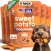 Davie's 100% Natural Sweet Potato Dog Chews, Low Fat, Low Allergenic, 1 lb. Bag