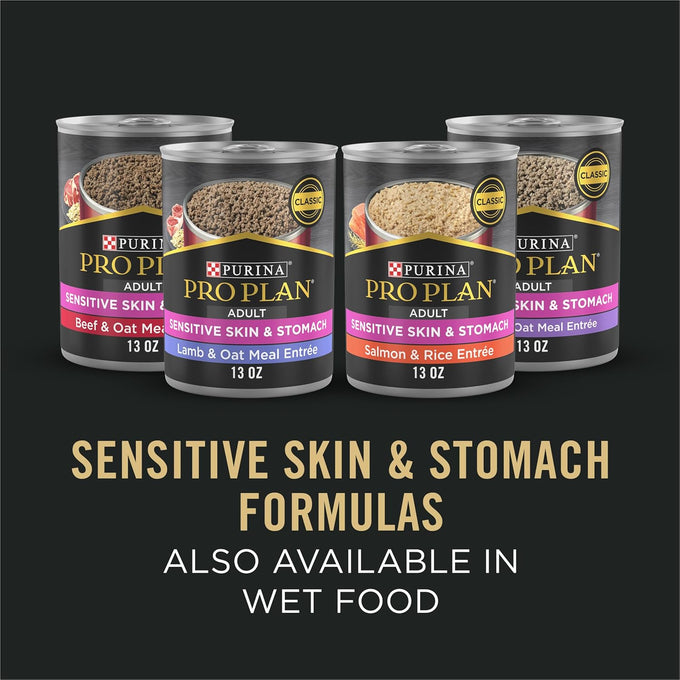 Purina Pro Plan Sensitive Skin & Stomach Dog Food, Salmon & Rice, 30 lb