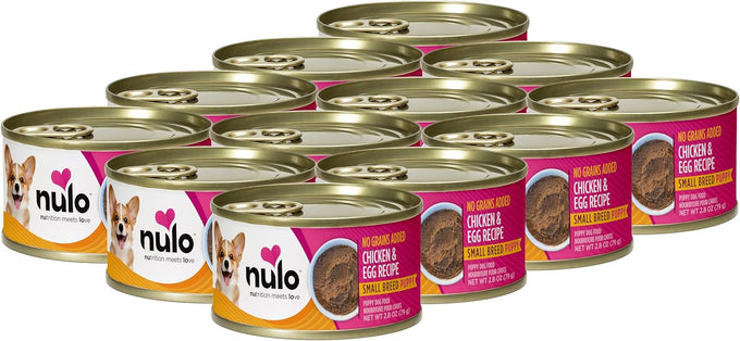 Nulo Grain-Free Small Breed Wet Canned Puppy & Dog Food, Chicken and Shrimp