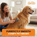 Gopets 2-in-1 dematting comb for dogs and cats, double-sided dog brush for shedding and deshedding