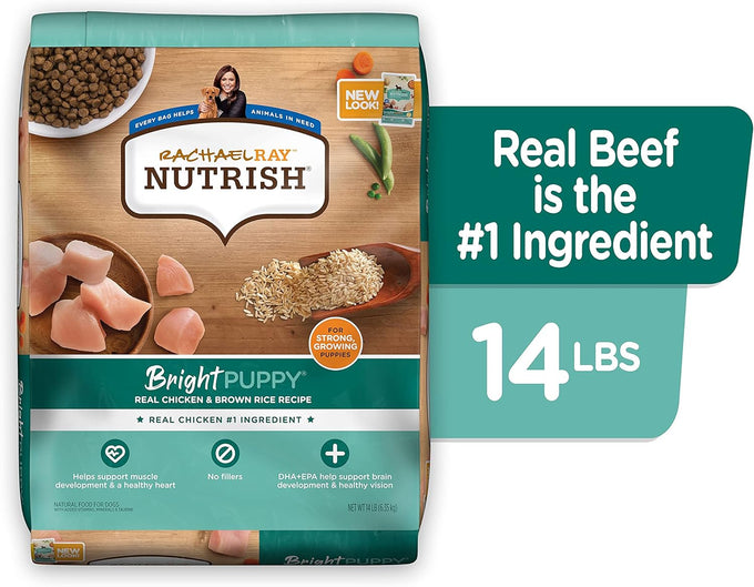 Nutrish Bright Puppy Premium Dry Dog Food, Chicken & Brown Rice