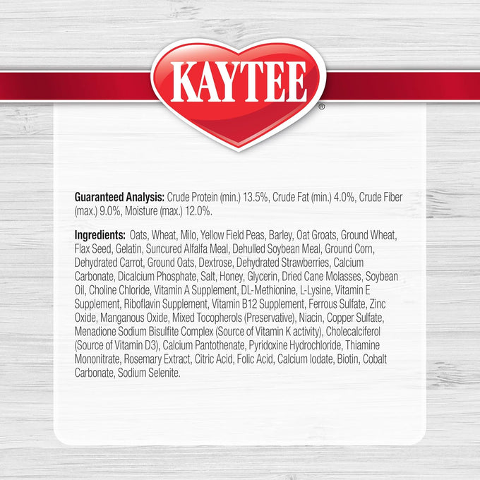Kaytee small animal strawberry and flax seed treats, 5.5 oz, for rabbits and guinea pigs