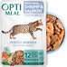 Optimeal grain-free shrimp & salmon wet cat food pouches, 3 oz, 12 pack, natural European ingredients, high protein, adult indoor cat food