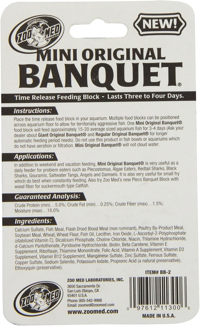 zoomed laboratories mini banquet block feeders 18 blocks total 3 packs with 6 blocks per pack
