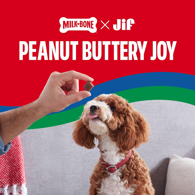 Milk-Bone Peanut Buttery Bites Soft Dog Treats with Real Peanut Butter & Bacon, 32-oz Bag, No Artificial Flavors