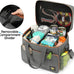 grey dog travel bag for dogs and cats with multi-function pockets and airline compliant design