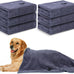 WOUSEDO 40'' x 23.6'' Microfiber Dog Towels 2-Pack Grey