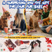 Fuufome 2 pack indestructible tough nylon dog toys for large breed with milk flavor