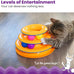 Catstages 3-level track tower with 6 balls, interactive cat toy for indoor enrichment and stimulation