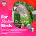 super bird creations sb301 chewable paper party bird toy for medium to large birds with colorful lollipop sticks