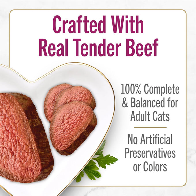 Purina fancy feast petites tender beef entree with carrots in gravy gourmet wet cat food 2.8 oz tubs pack of 12