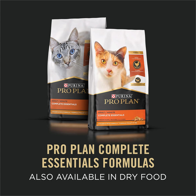Purina Pro Plan High Protein Beef and Chicken Cat Food Wet Gravy, 3 oz. Pull-Top Cans, Pack of 24