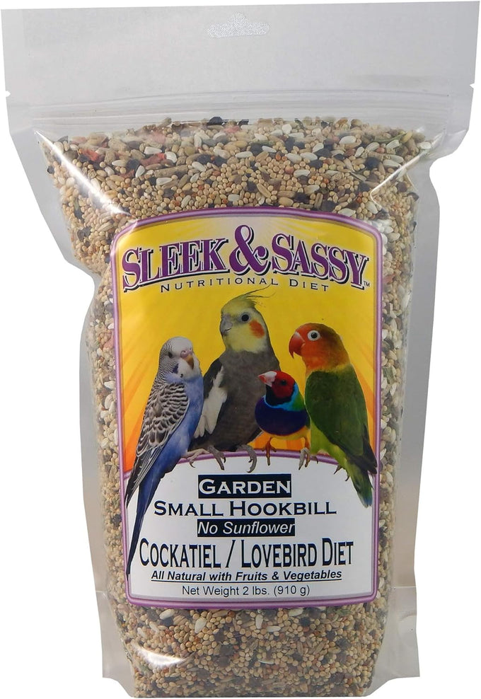 Lovebird and small parrot food by Family Owned Oregon brand, 2 lbs, All Natural, Human Grade No Sulfites