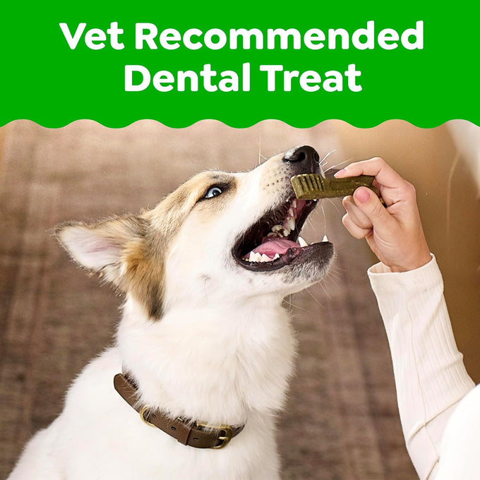 greenies veterinarian-recommended adult natural dental dog treats, regular size, 36 oz pack, 36 count, original flavor