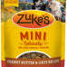Zuke's Mini Naturals Dog Treats with Peanut Butter, 1lb, Soft, No Corn, Wheat, or Soy