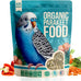 Organic Parakeet Food, 2 lbs, No Fillers, Fatty Seeds, or Dyes, Made in USA, Premium Human Grade Seed Mix for Budgies and Parrotlets