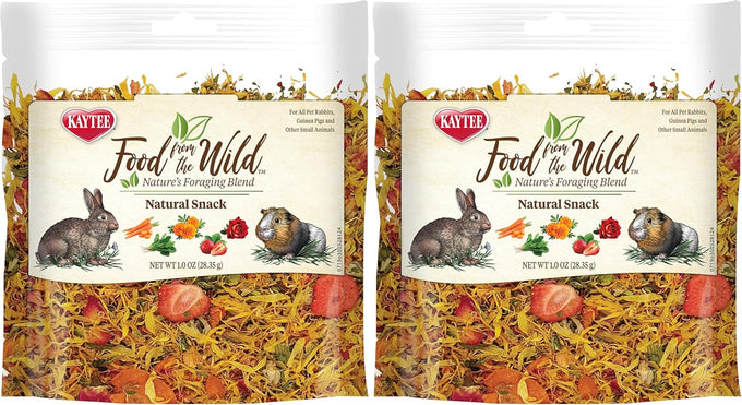 Kaytee Food from The Wild Natural Snack for Pet Rabbits, 1 Ounce, No Added Sugars or Fillers