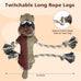 iokheira auburn dog toys for aggressive chewers, tough indestructible squeaky toys for large dogs