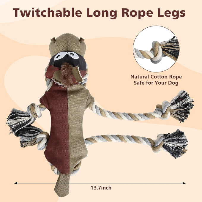 iokheira auburn dog toys for aggressive chewers, tough indestructible squeaky toys for large dogs
