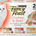 fancy feast chicken and beef grain free wet cat food variety pack - 24 count 3 oz pull-top cans