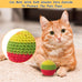 6-pack retro shaw cat toys balls with yarn bell for indoor kittens and cats, safe and interactive play