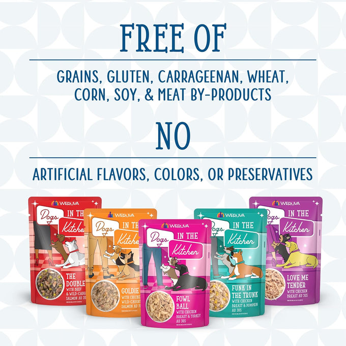 Weruva Dogs in The Kitchen Variety Pack Pouch Wet Dog Food
