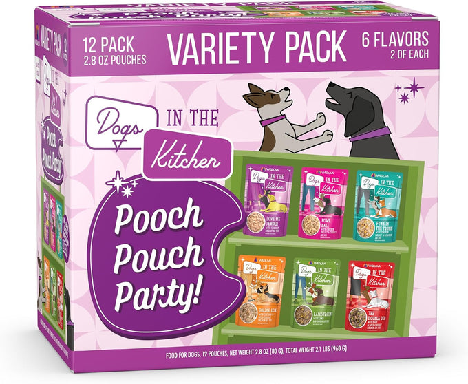 Weruva Dogs in The Kitchen Variety Pack Pouch Wet Dog Food
