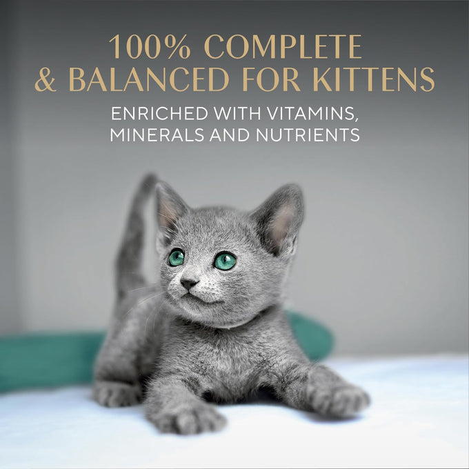 sheba perfect portions kitten wet cat food, 2.6 oz twin-pack trays, 24 count, 48 servings