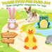 xiugoal 3 pack no stuffing interactive dog toys for small medium breeds with crinkle squeaky sounds
