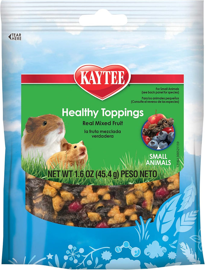 Kaytee Fiesta Healthy Toppings Papaya Treat for Small Animals, 2.5-Oz, Nutritious Bonding and Playtime Snack